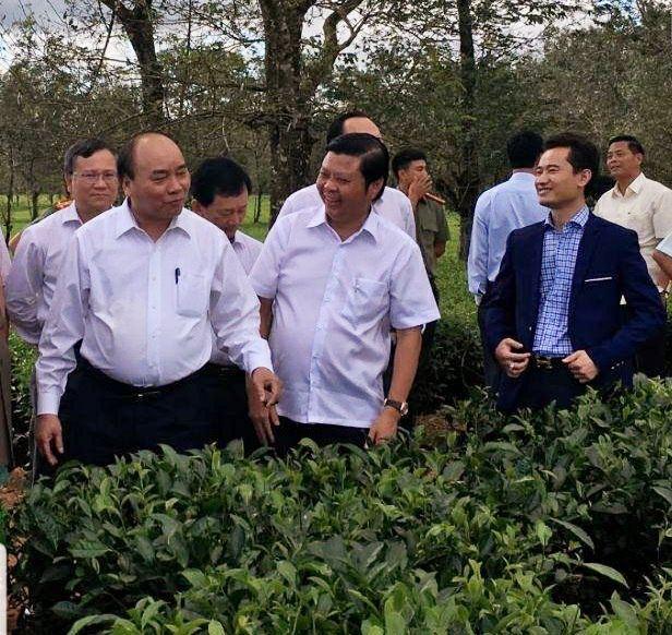 Chủ tịch HĐQT Tập đoàn T&G Ông Bùi Văn Tự đi khảo sát khu trồng dược liệu quý và sâm Ngọc Linh