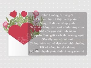 Thơ 8/3