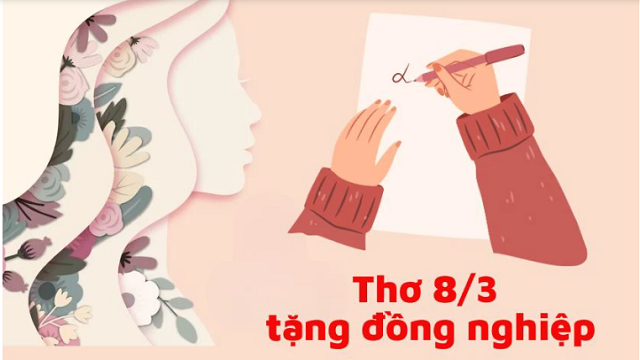 Thơ 8/3 ngắn gọn hài hước tặng đồng nghiệp